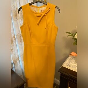 Brooks Brothers Red Fleece Yellow Bow Sheath Dress size 2
